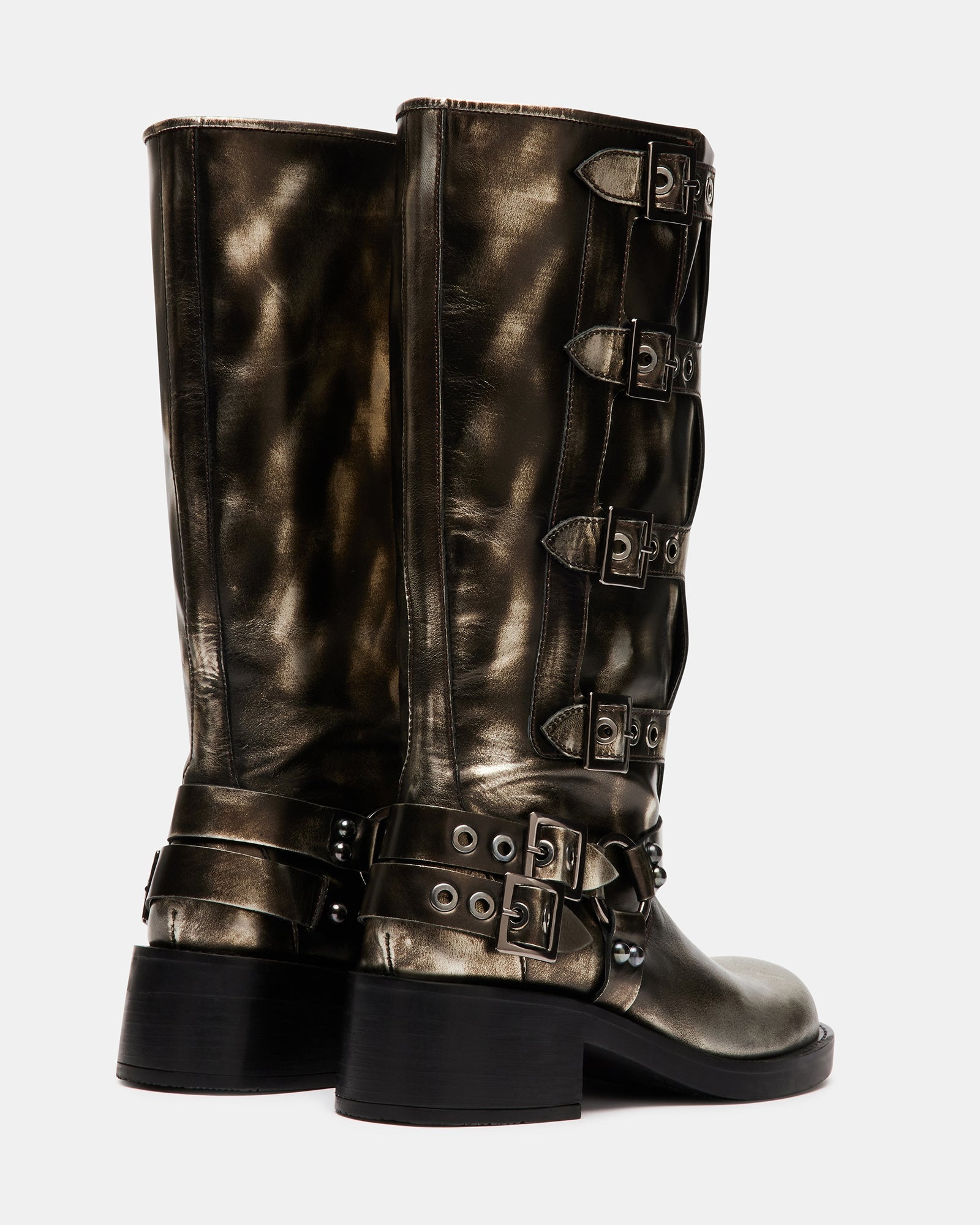 ROCKYY SILVER LEATHER - Women's Shoes - Steve Madden Canada