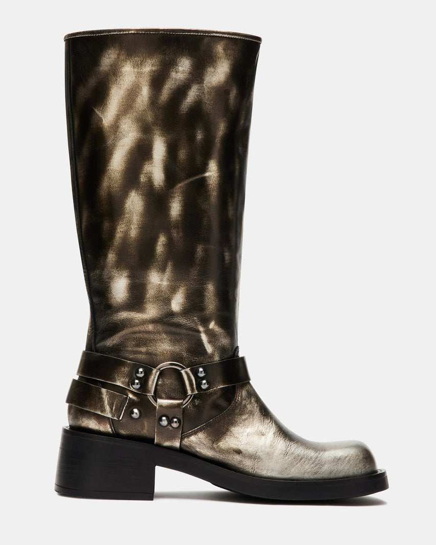 ROCKYY SILVER LEATHER - Women's Shoes - Steve Madden Canada