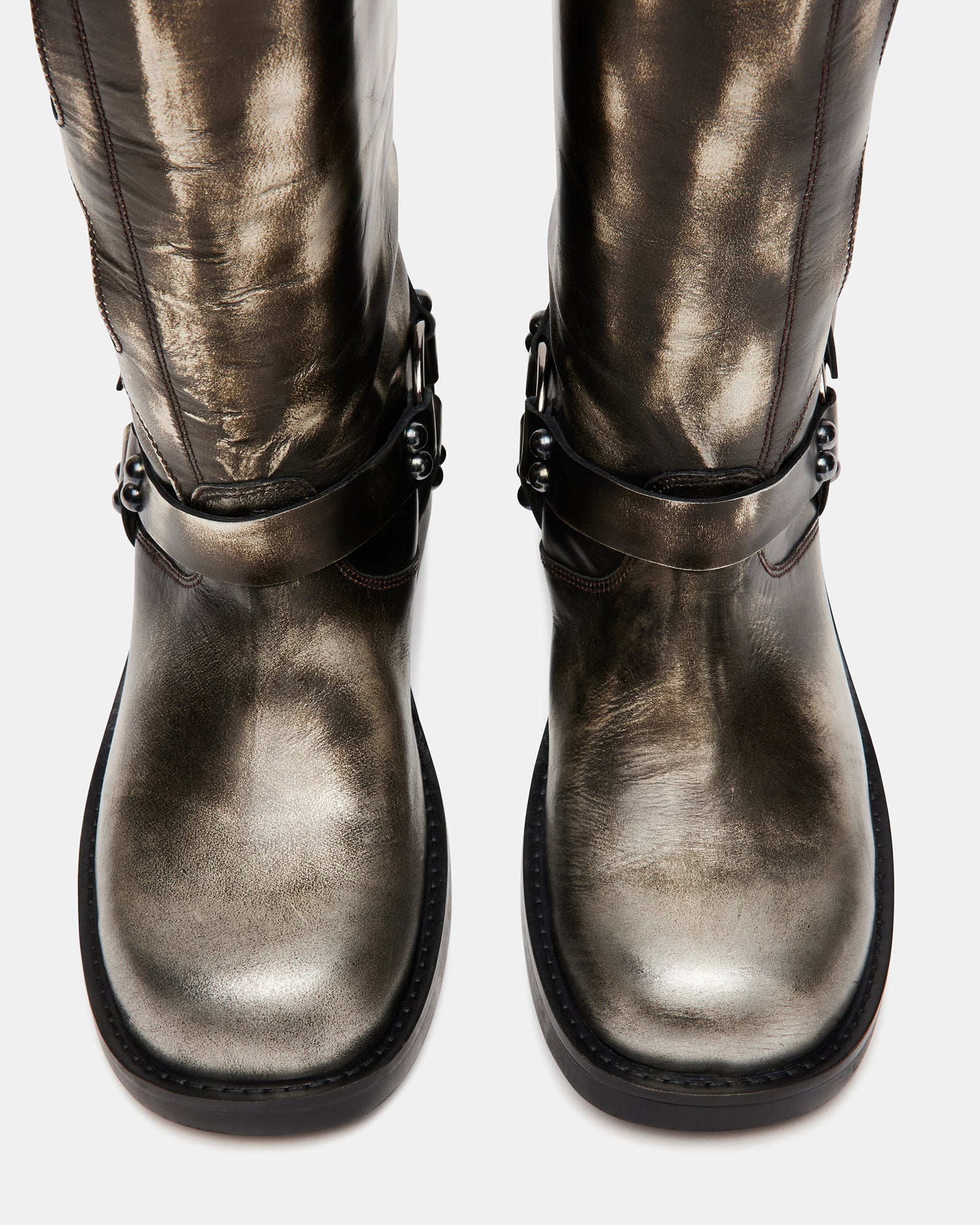 ROCKYY SILVER LEATHER - Women's Shoes - Steve Madden Canada