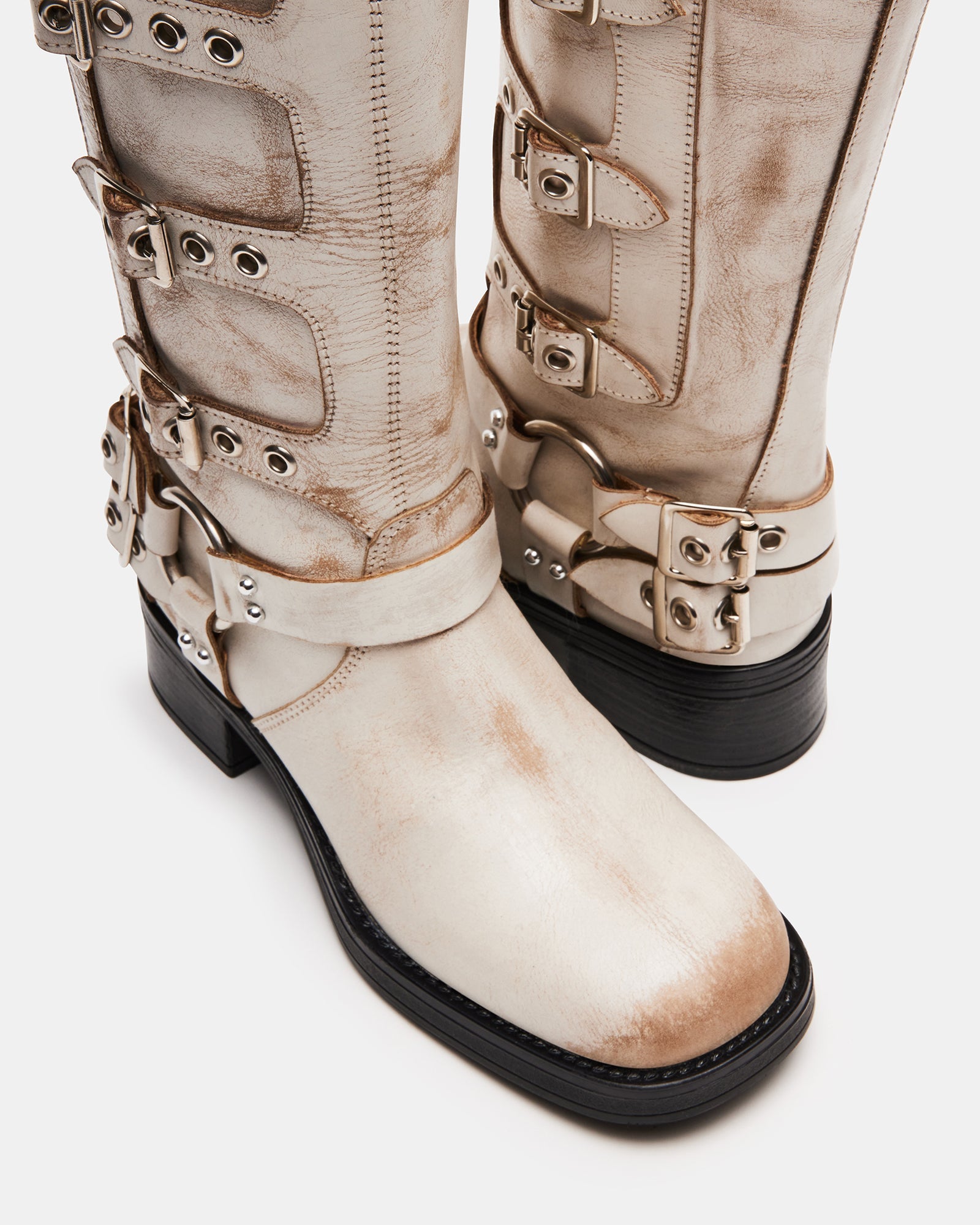 ROCKYY WHITE LEATHER - Women's Shoes - Steve Madden Canada