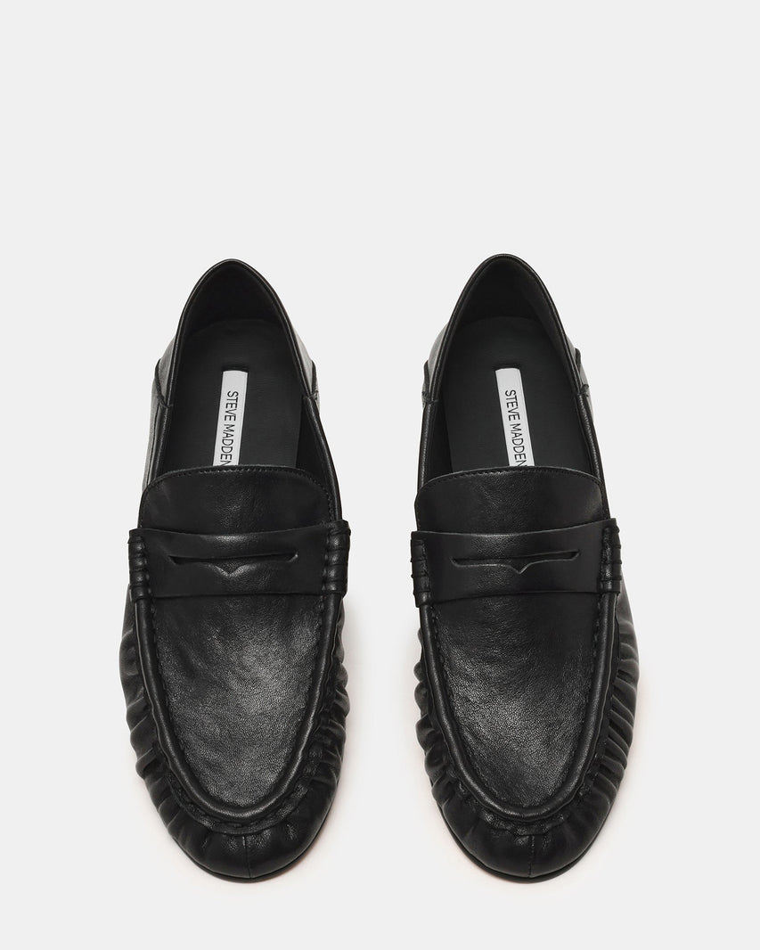ROGER BLACK LEATHER - Women's Shoes - Steve Madden Canada