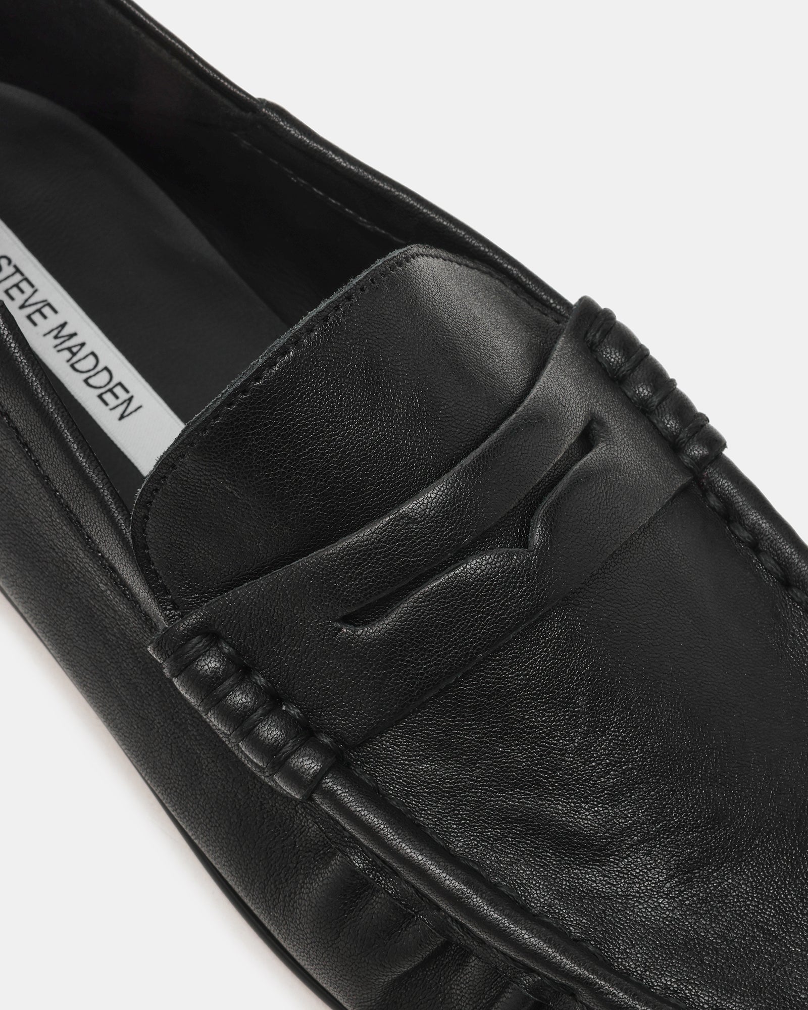 ROGER BLACK LEATHER - Women's Shoes - Steve Madden Canada