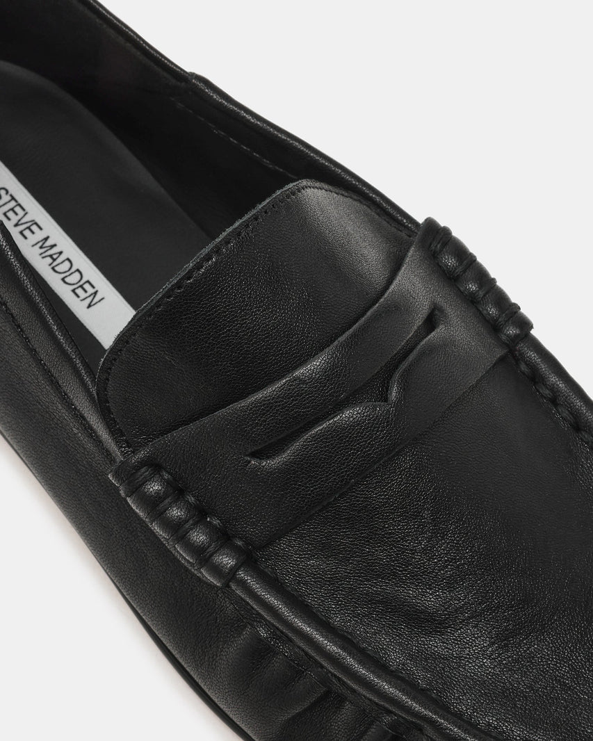 ROGER BLACK LEATHER - Women's Shoes - Steve Madden Canada