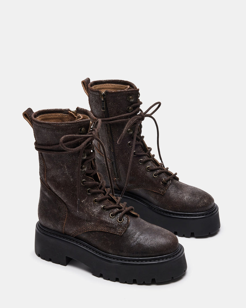 ROWEN BROWN LEATHER - Women's Shoes - Steve Madden Canada