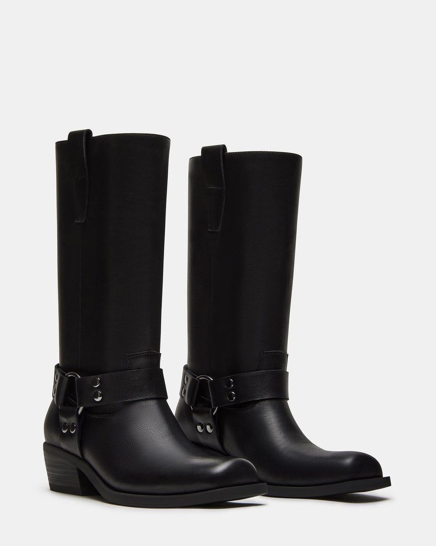 RUSKIN BLACK LEATHER - Women's Shoes - Steve Madden Canada