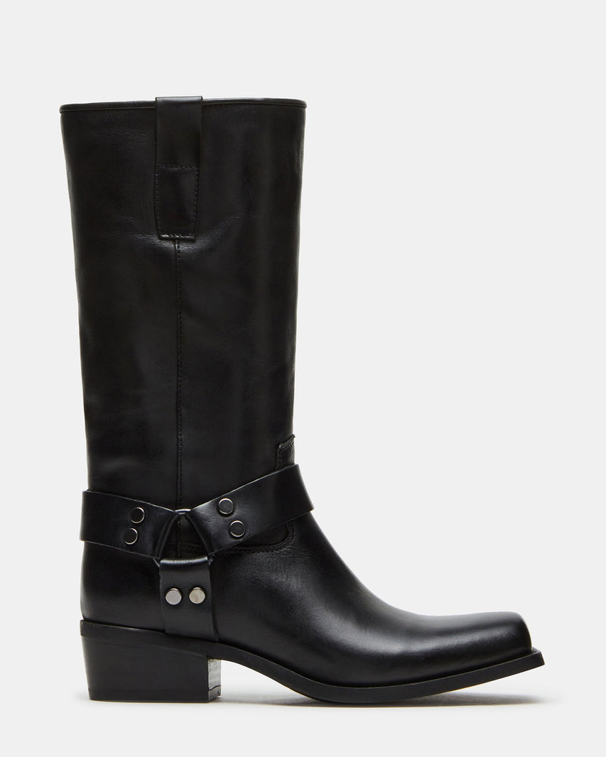 RUSKIN BLACK LEATHER - Women's Shoes - Steve Madden Canada