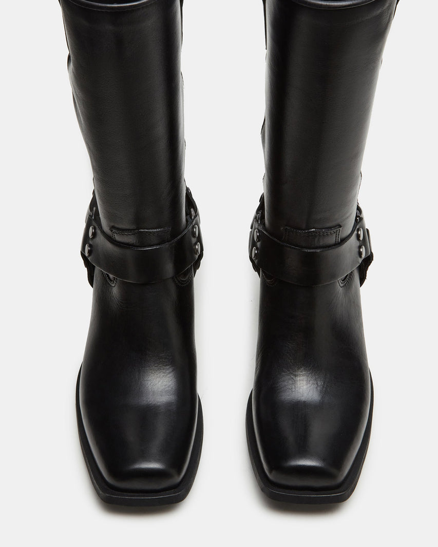 RUSKIN BLACK LEATHER - Women's Shoes - Steve Madden Canada