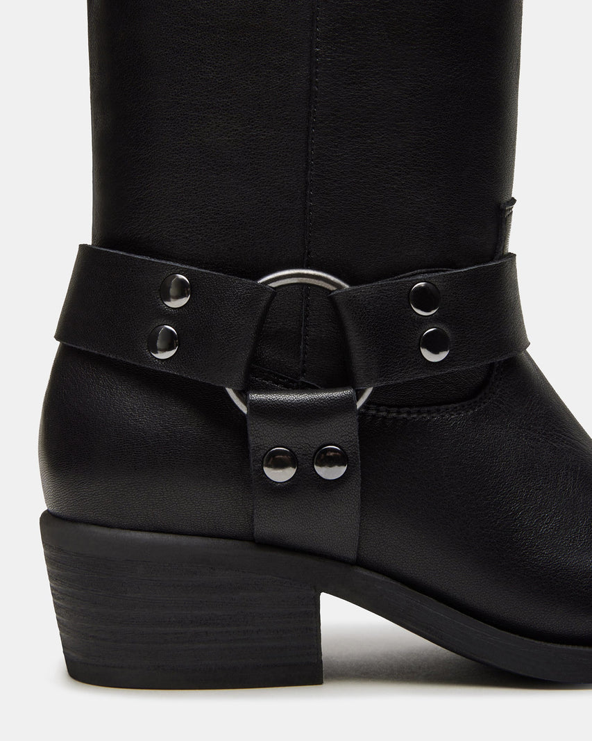 RUSKIN BLACK LEATHER - Women's Shoes - Steve Madden Canada