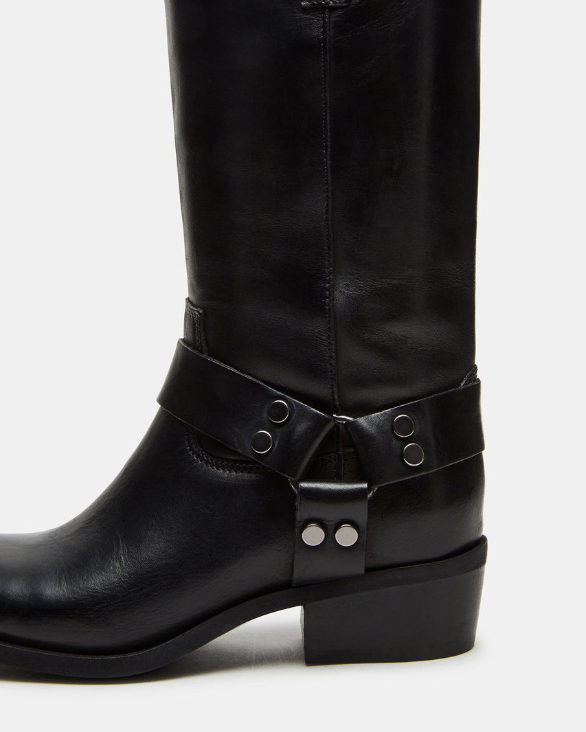 RUSKIN BLACK LEATHER - Women's Shoes - Steve Madden Canada