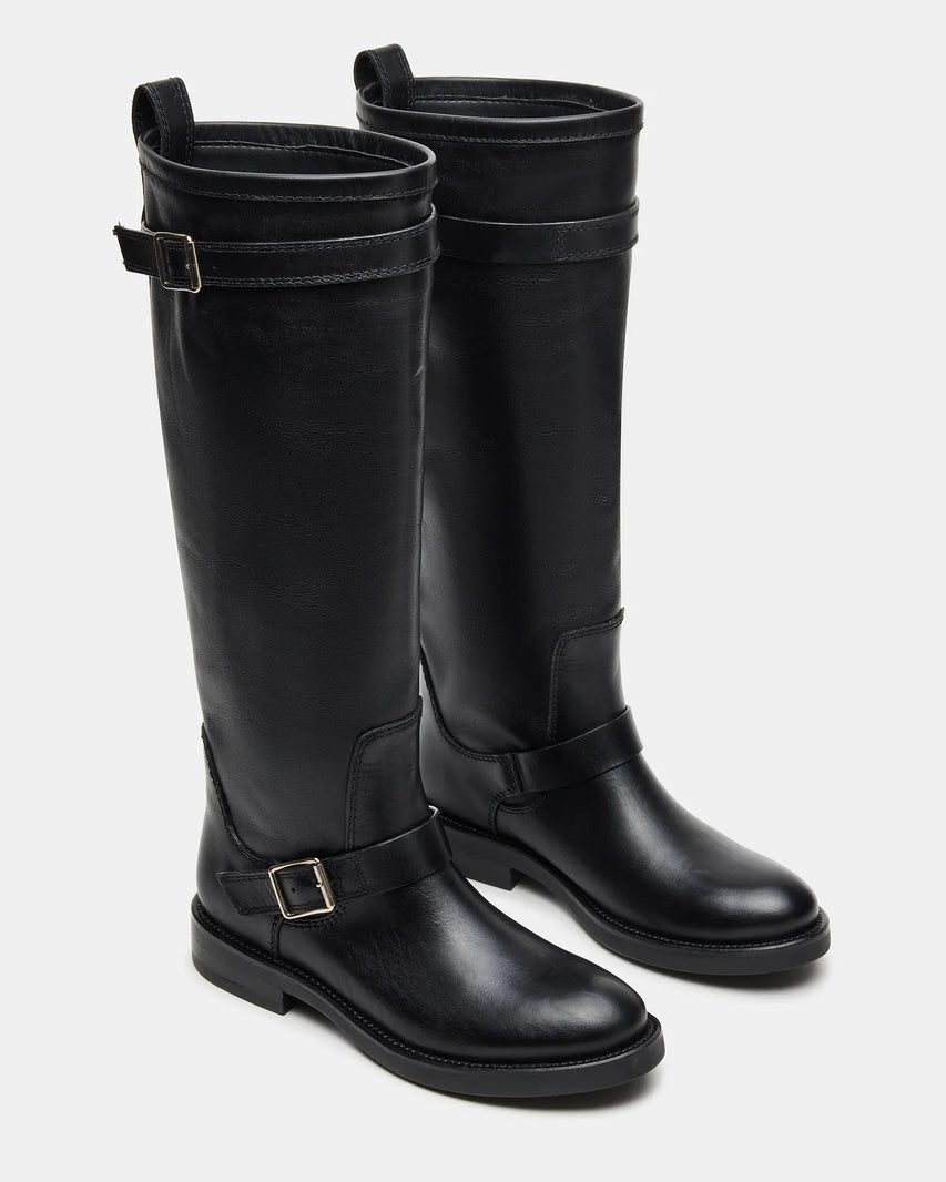 SADY BLACK LEATHER - Women's Shoes - Steve Madden Canada