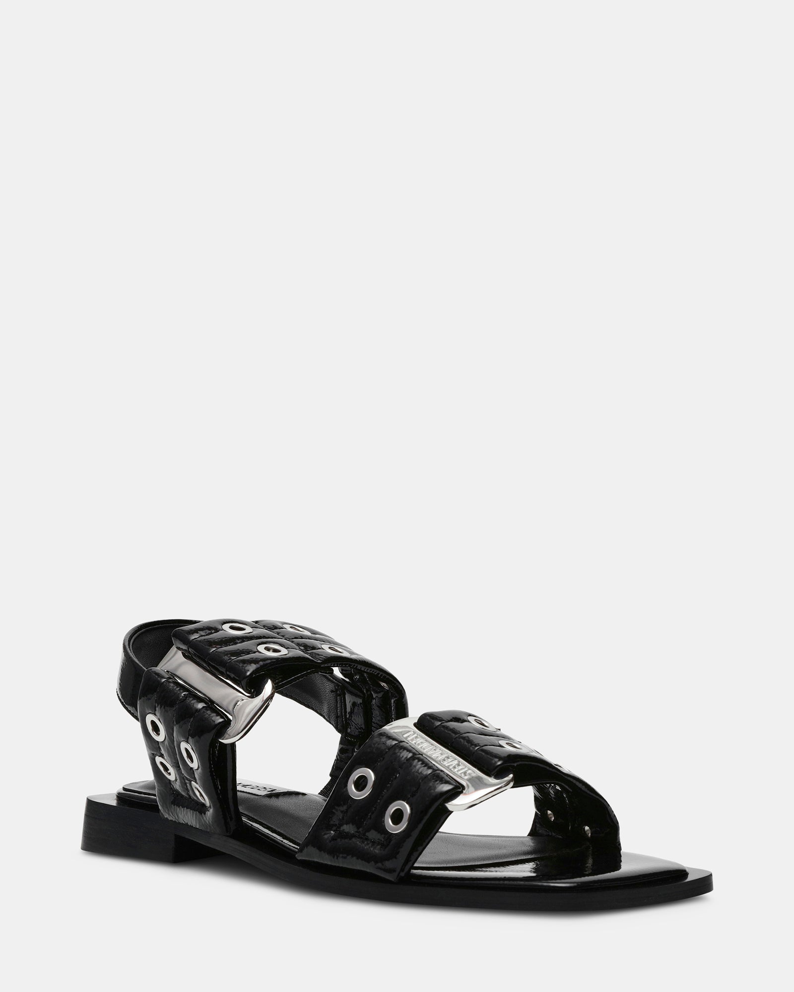 SARIA BLACK PATENT - Women's Shoes - Steve Madden Canada