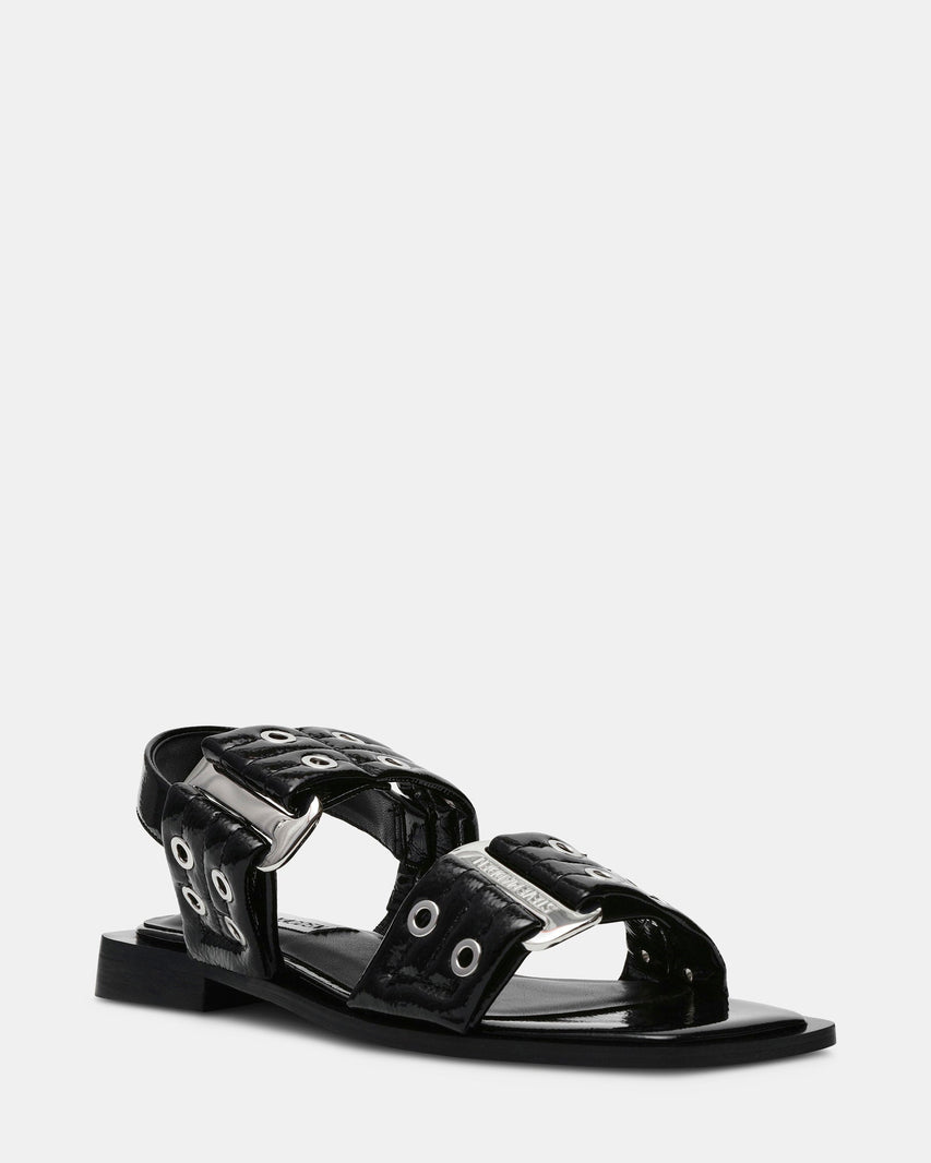 SARIA BLACK PATENT - Women's Shoes - Steve Madden Canada