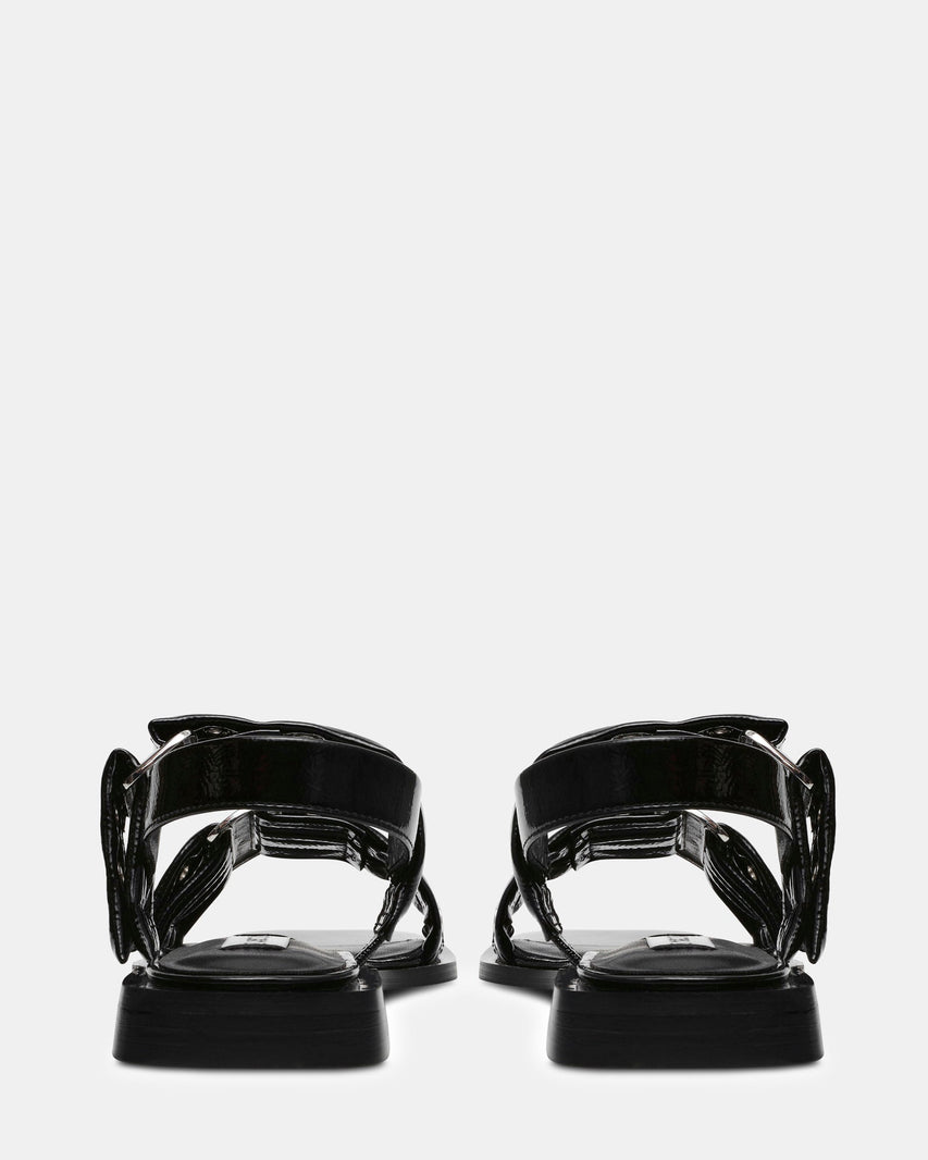 SARIA BLACK PATENT - Women's Shoes - Steve Madden Canada