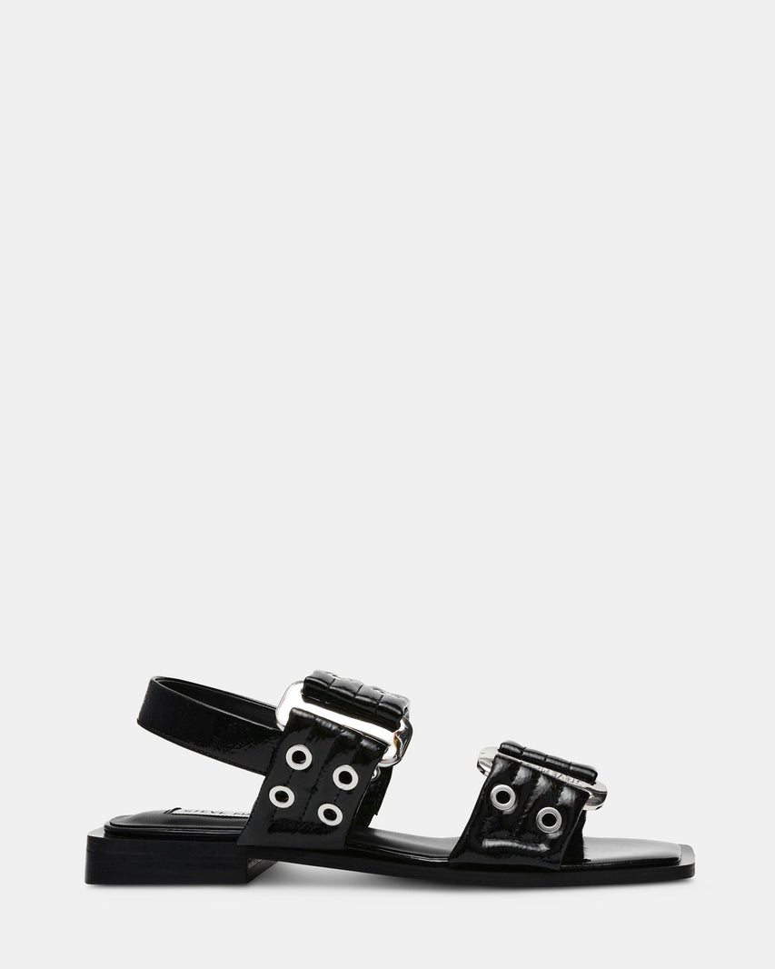 SARIA BLACK PATENT - Women's Shoes - Steve Madden Canada
