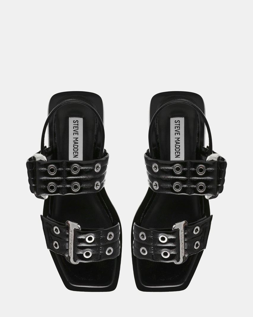 SARIA BLACK PATENT - Women's Shoes - Steve Madden Canada