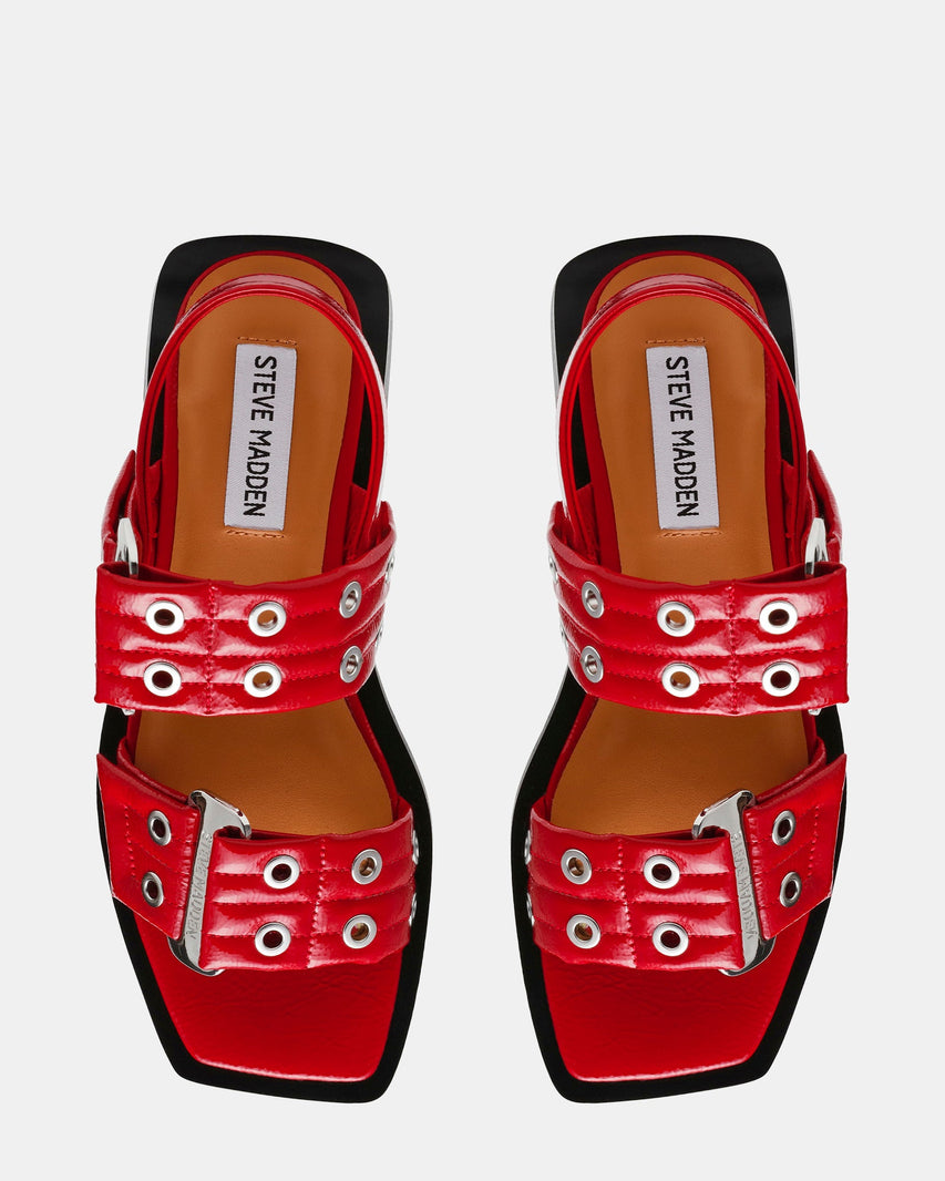 SARIA RED PATENT - Women's Shoes - Steve Madden Canada