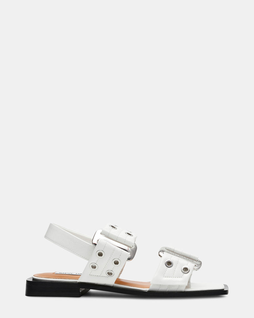 SARIA WHITE PATENT - Women's Shoes - Steve Madden Canada
