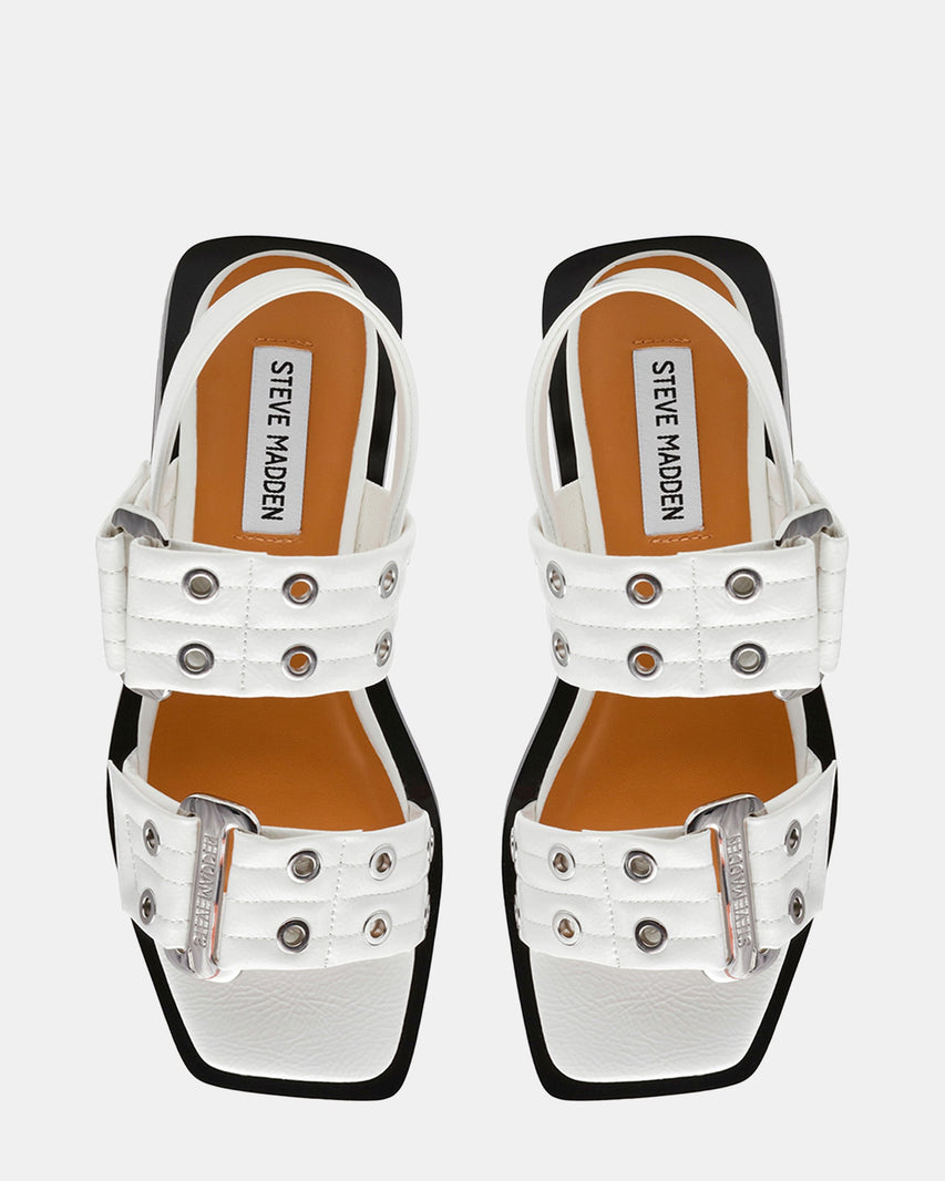 SARIA WHITE PATENT - Women's Shoes - Steve Madden Canada