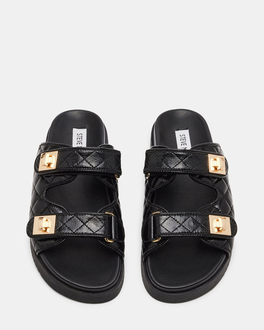 SCHMONA BLACK LEATHER - Women's Shoes - Steve Madden Canada