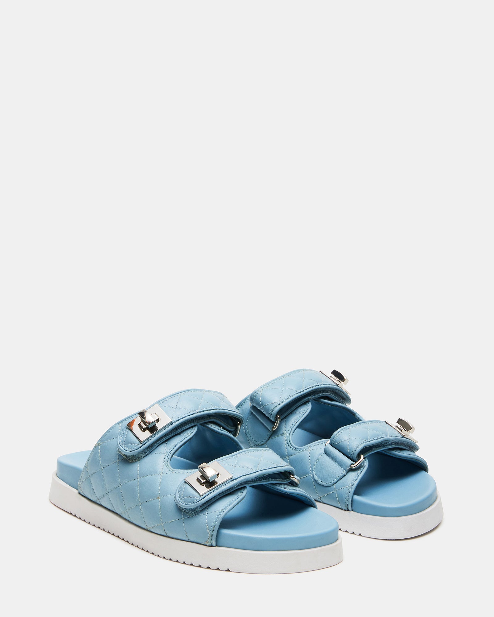 SCHMONA BLUE LEATHER - Women's Shoes - Steve Madden Canada