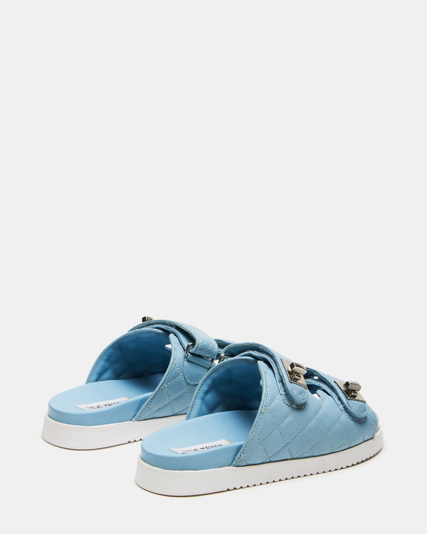 SCHMONA BLUE LEATHER - Women's Shoes - Steve Madden Canada
