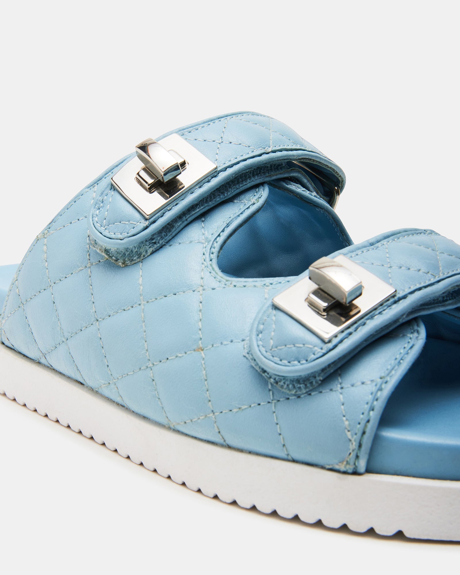 SCHMONA BLUE LEATHER - Women's Shoes - Steve Madden Canada