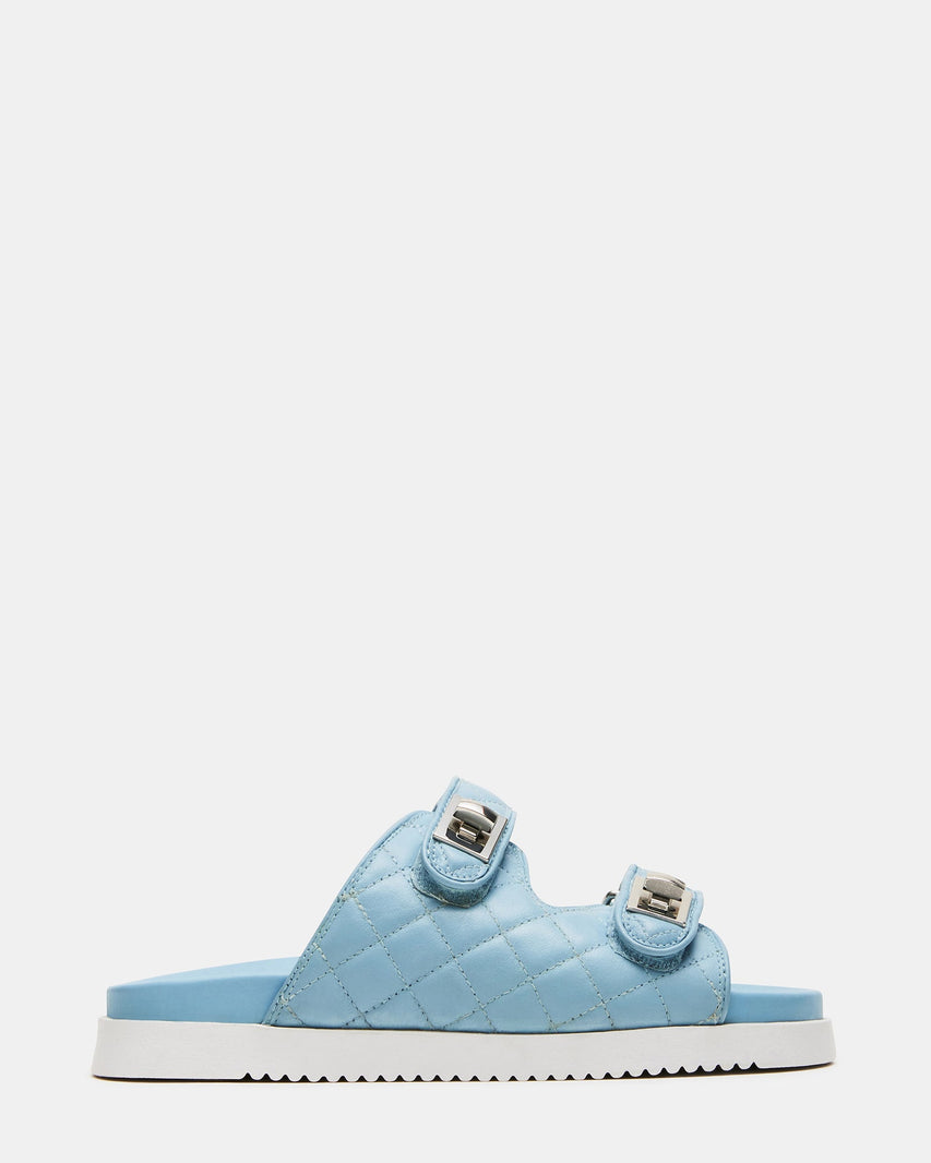 SCHMONA BLUE LEATHER - Women's Shoes - Steve Madden Canada