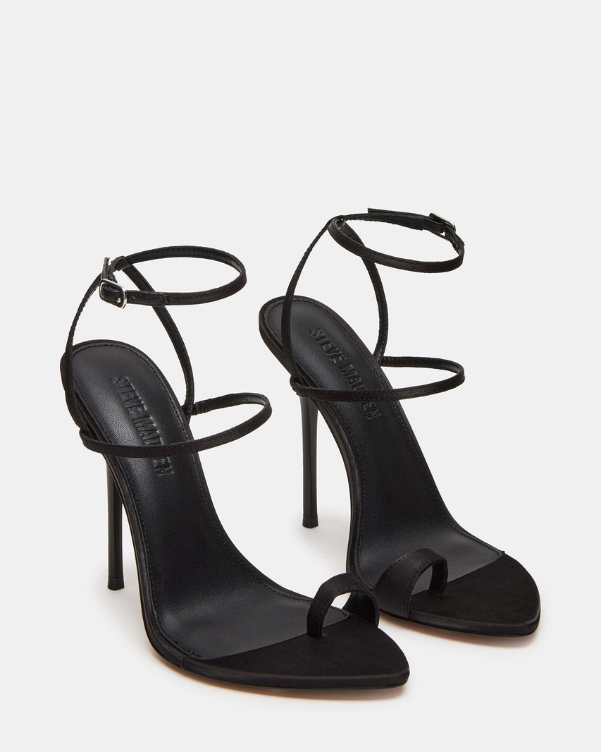 SCORPIO BLACK SATIN - Women's Shoes - Steve Madden Canada