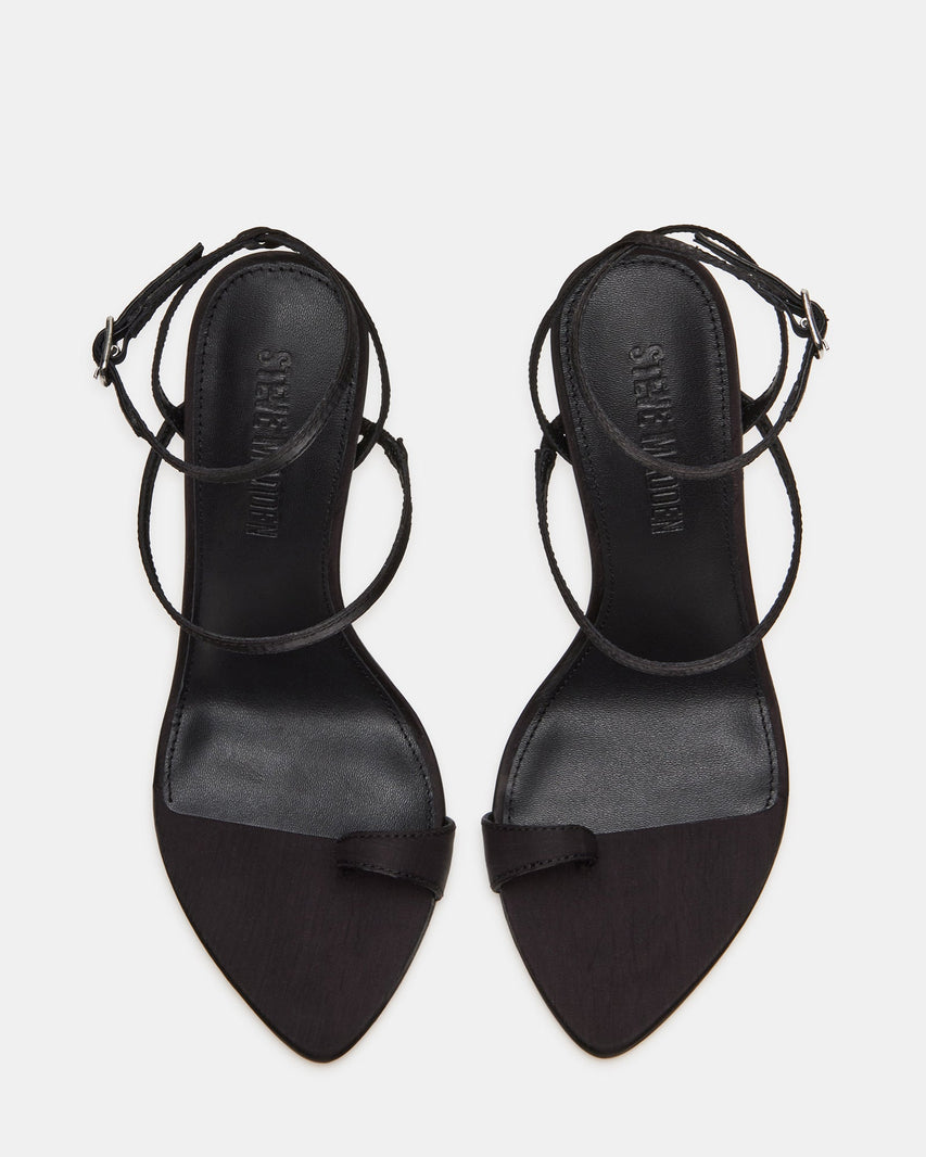 SCORPIO BLACK SATIN - Women's Shoes - Steve Madden Canada