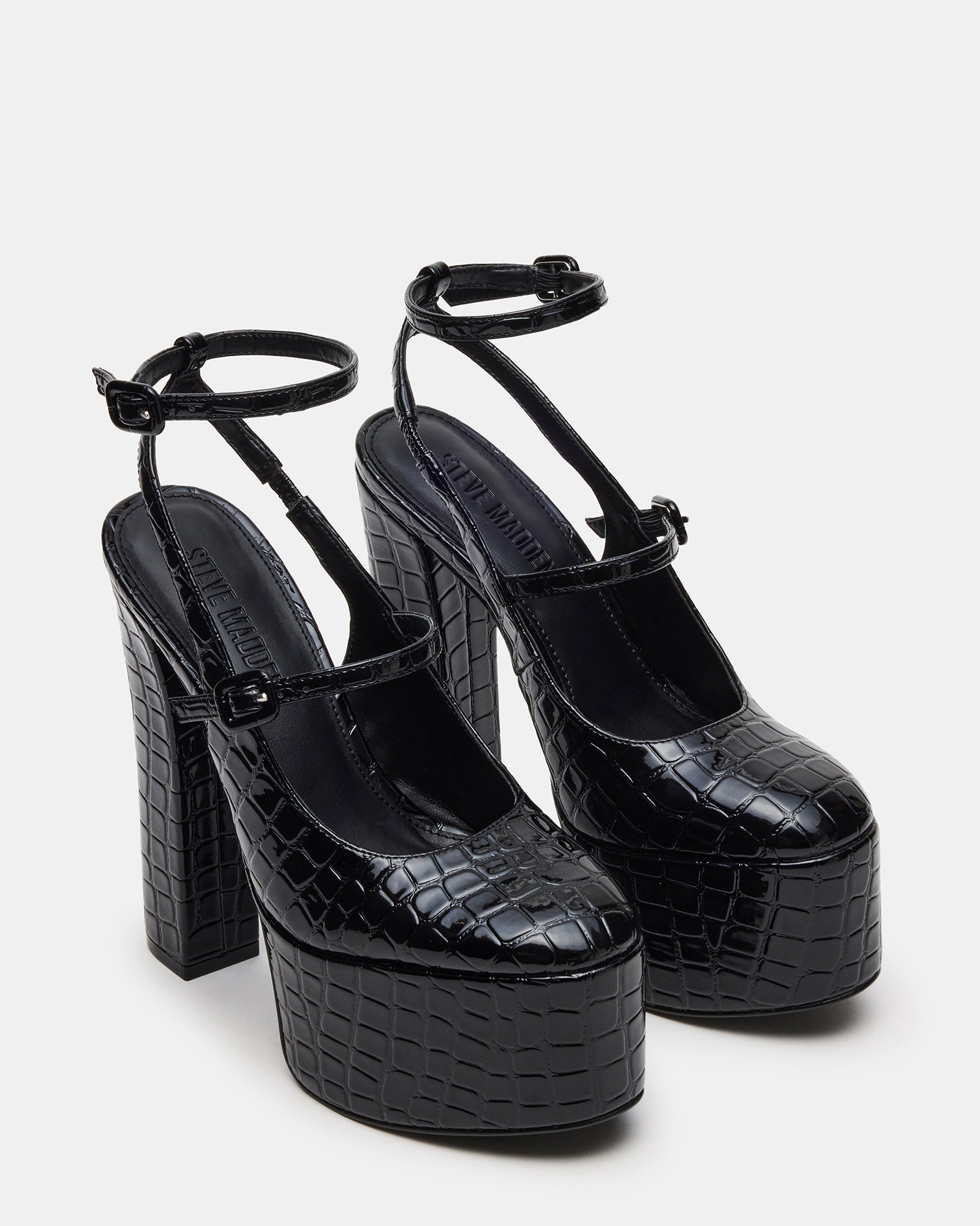 SCOTLYN BLACK EXOTIC - Women's Shoes - Steve Madden Canada