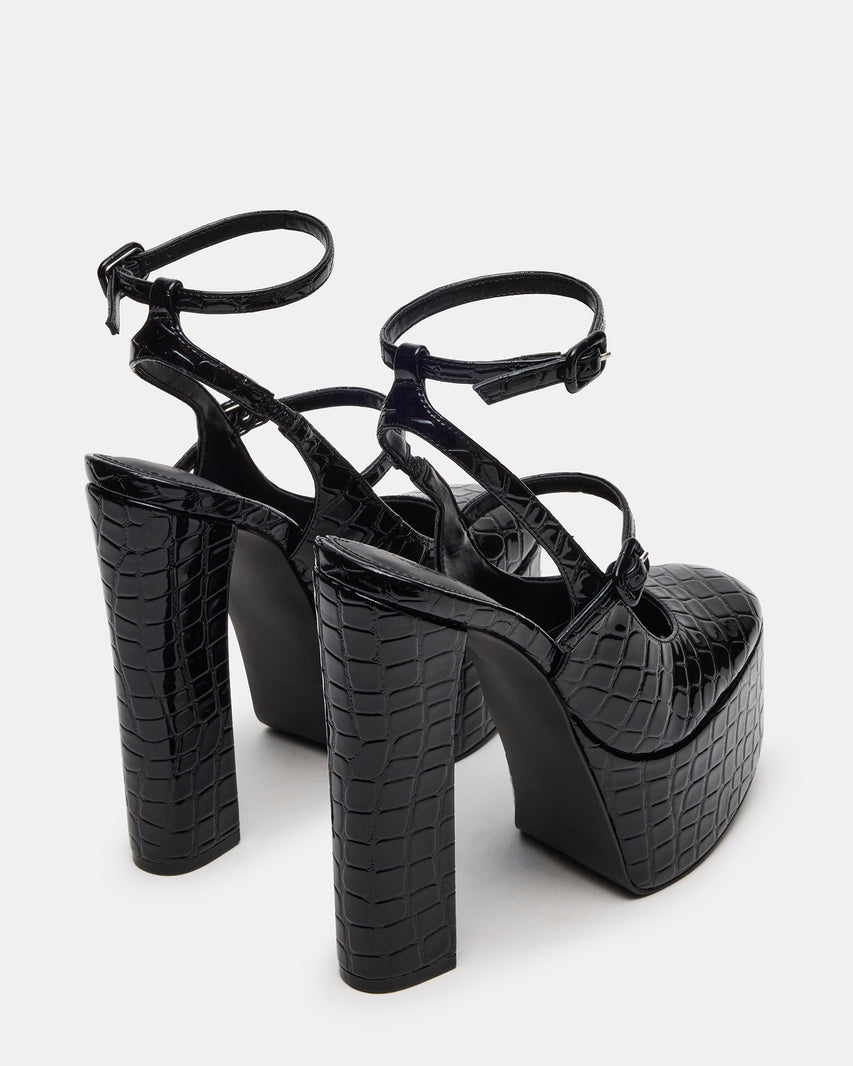 SCOTLYN BLACK EXOTIC - Women's Shoes - Steve Madden Canada
