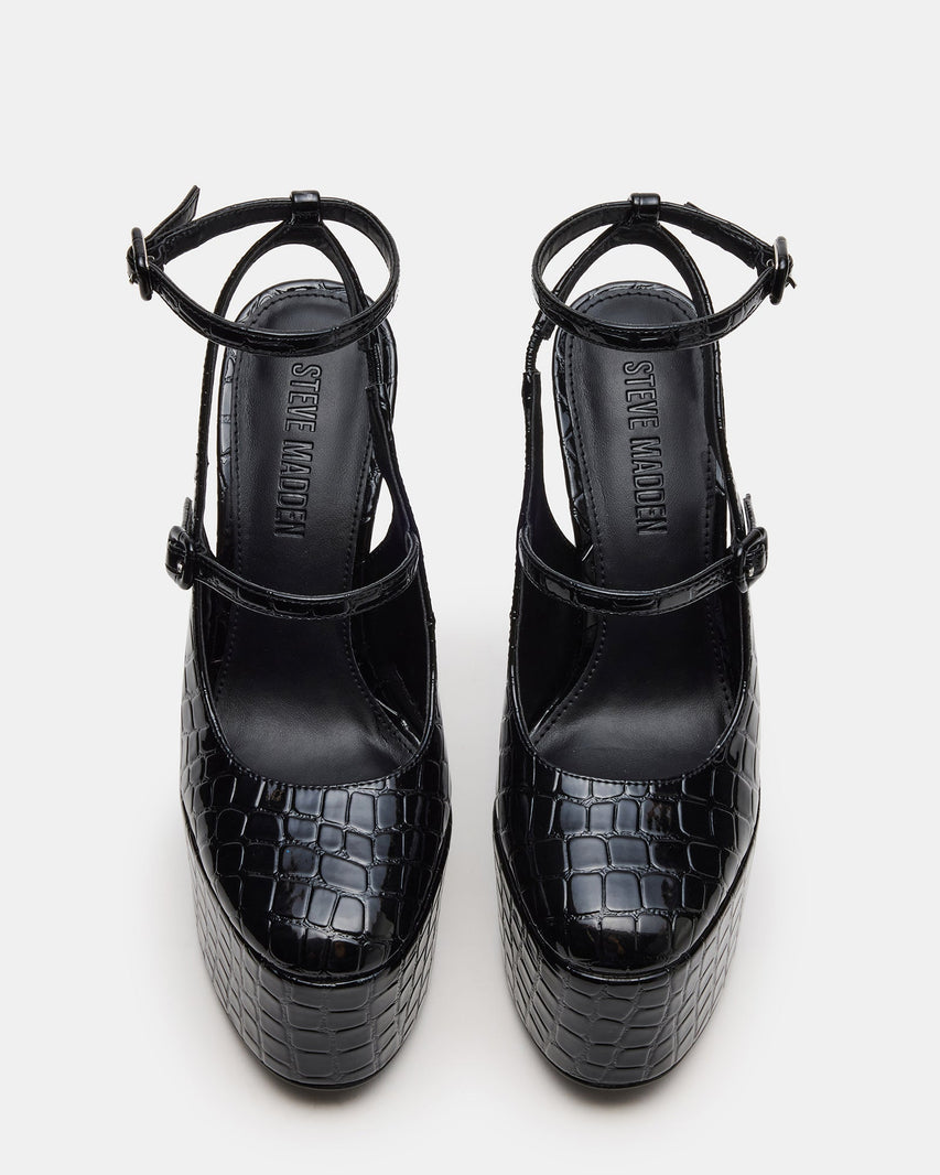SCOTLYN BLACK EXOTIC - Women's Shoes - Steve Madden Canada