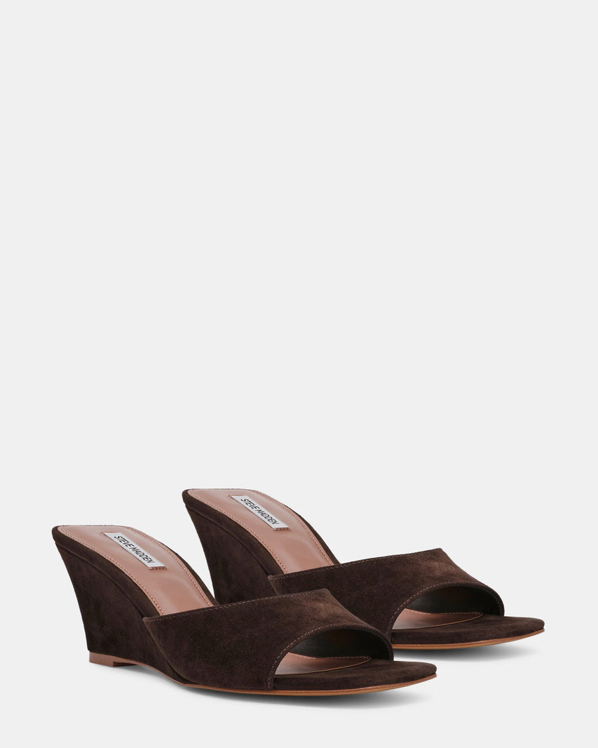 SELESTE BROWN SUEDE - Women's Shoes - Steve Madden Canada