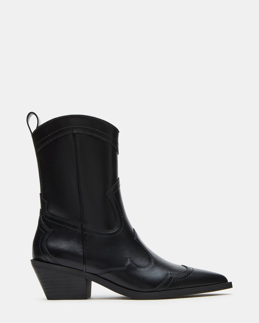 SHAYNE BLACK LEATHER - Women's Shoes - Steve Madden Canada