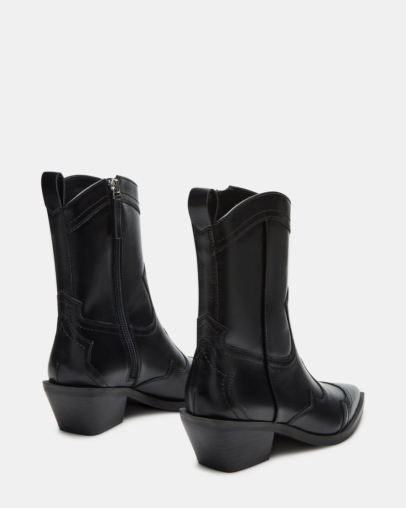 SHAYNE BLACK LEATHER - Women's Shoes - Steve Madden Canada