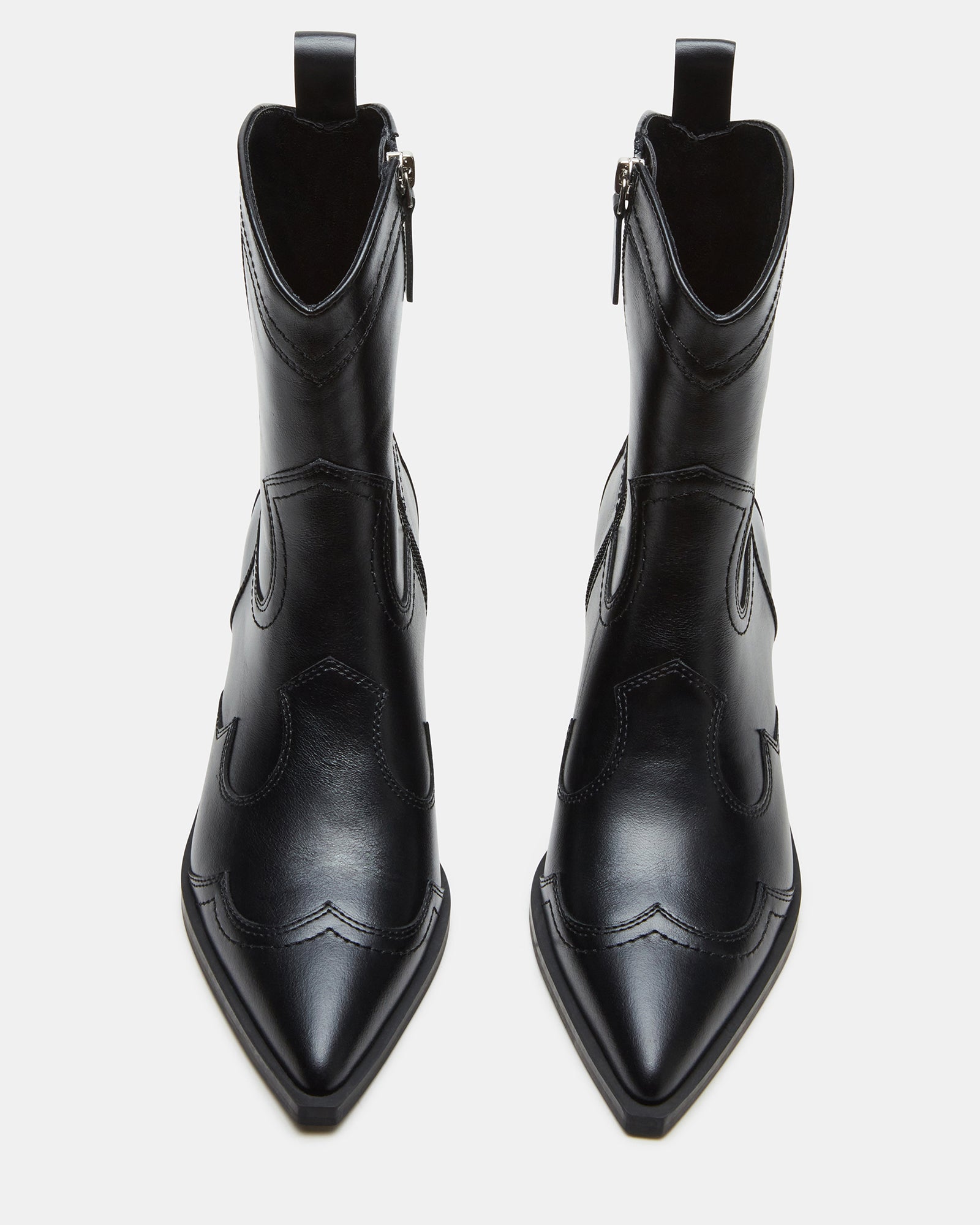 SHAYNE BLACK LEATHER - Women's Shoes - Steve Madden Canada
