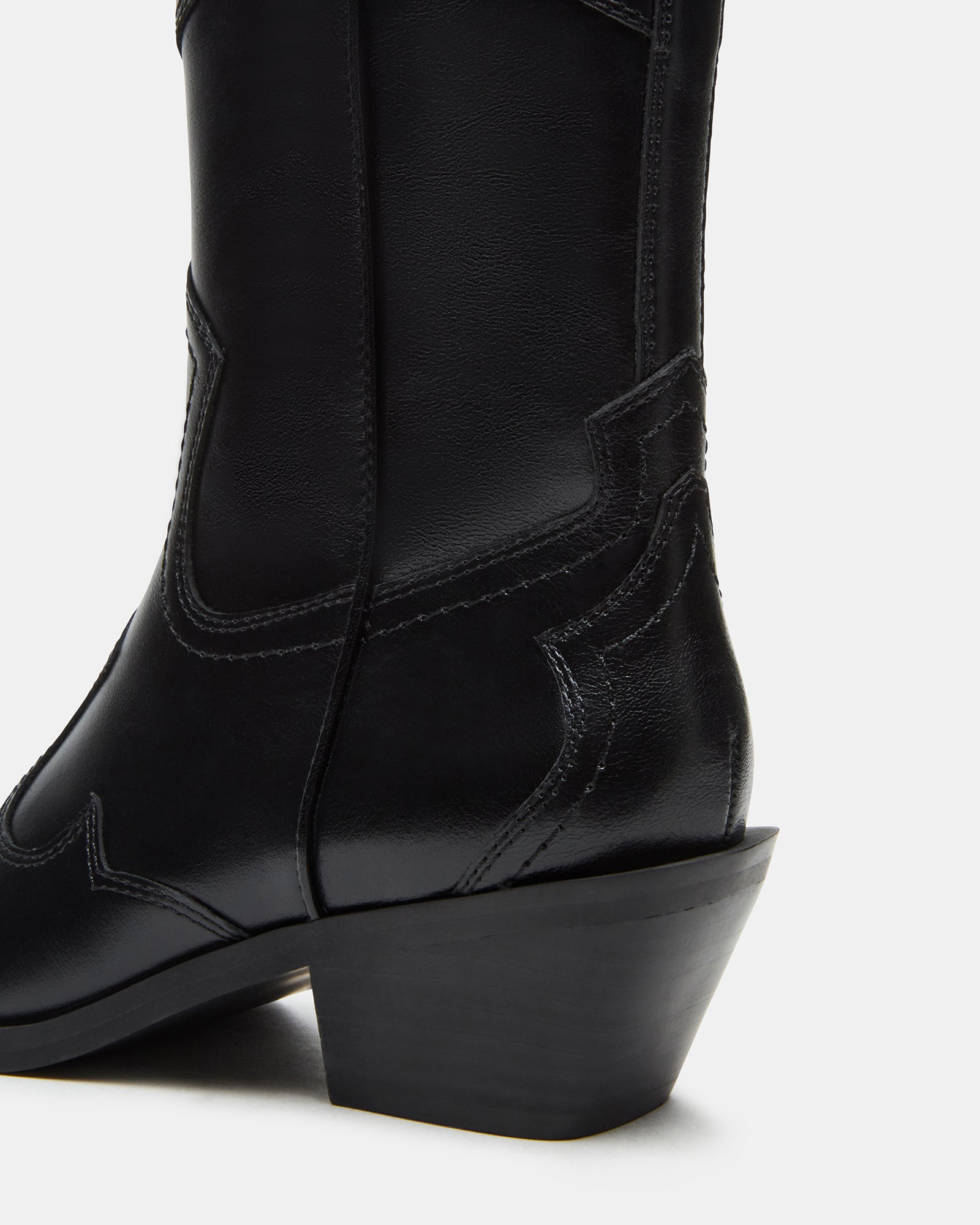 SHAYNE BLACK LEATHER - Women's Shoes - Steve Madden Canada