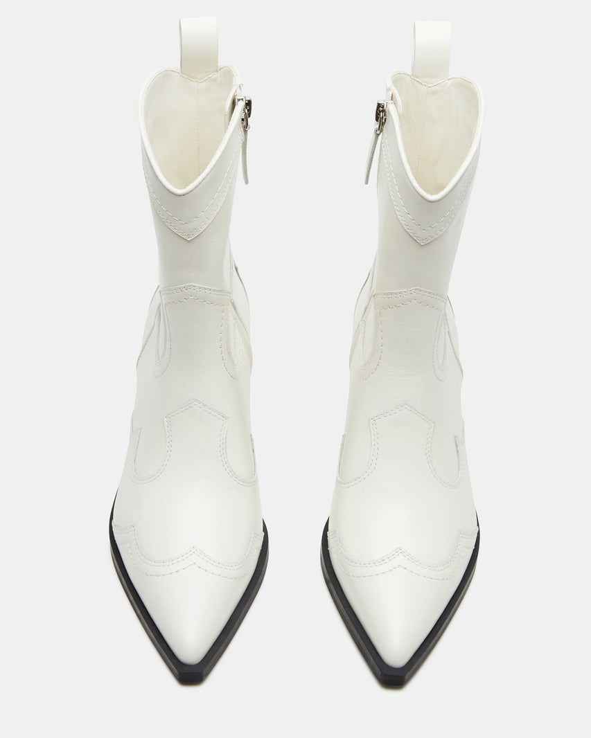 SHAYNE WHITE LEATHER - Women's Shoes - Steve Madden Canada
