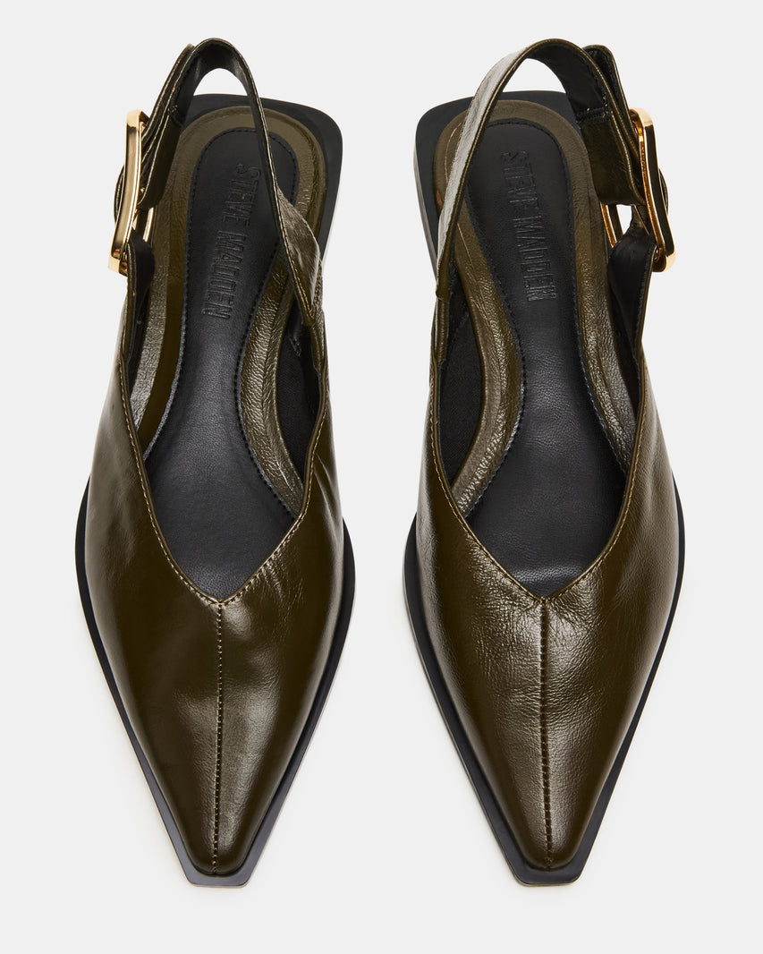 SHAY OLIVE LEATHER - Women's Shoes - Steve Madden Canada