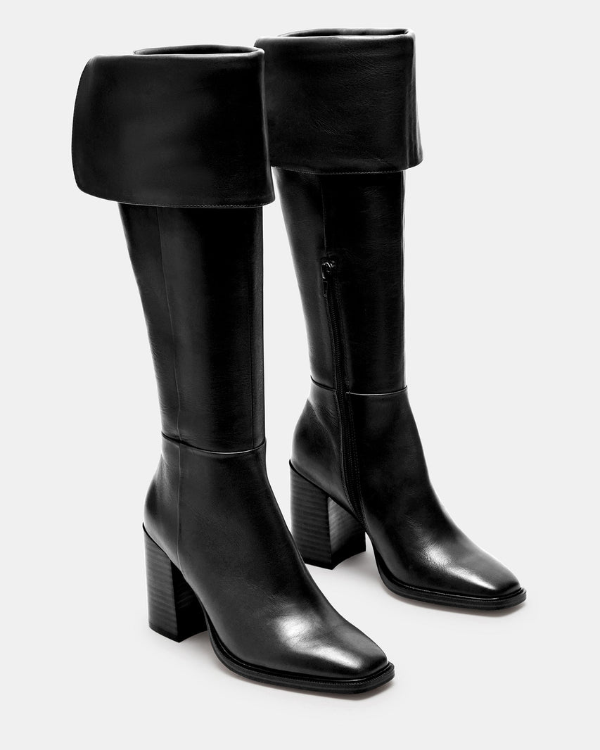 SIERRA BLACK LEATHER - Women's Shoes - Steve Madden Canada