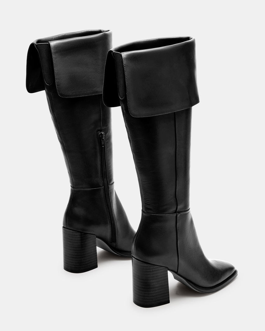 SIERRA BLACK LEATHER - Women's Shoes - Steve Madden Canada