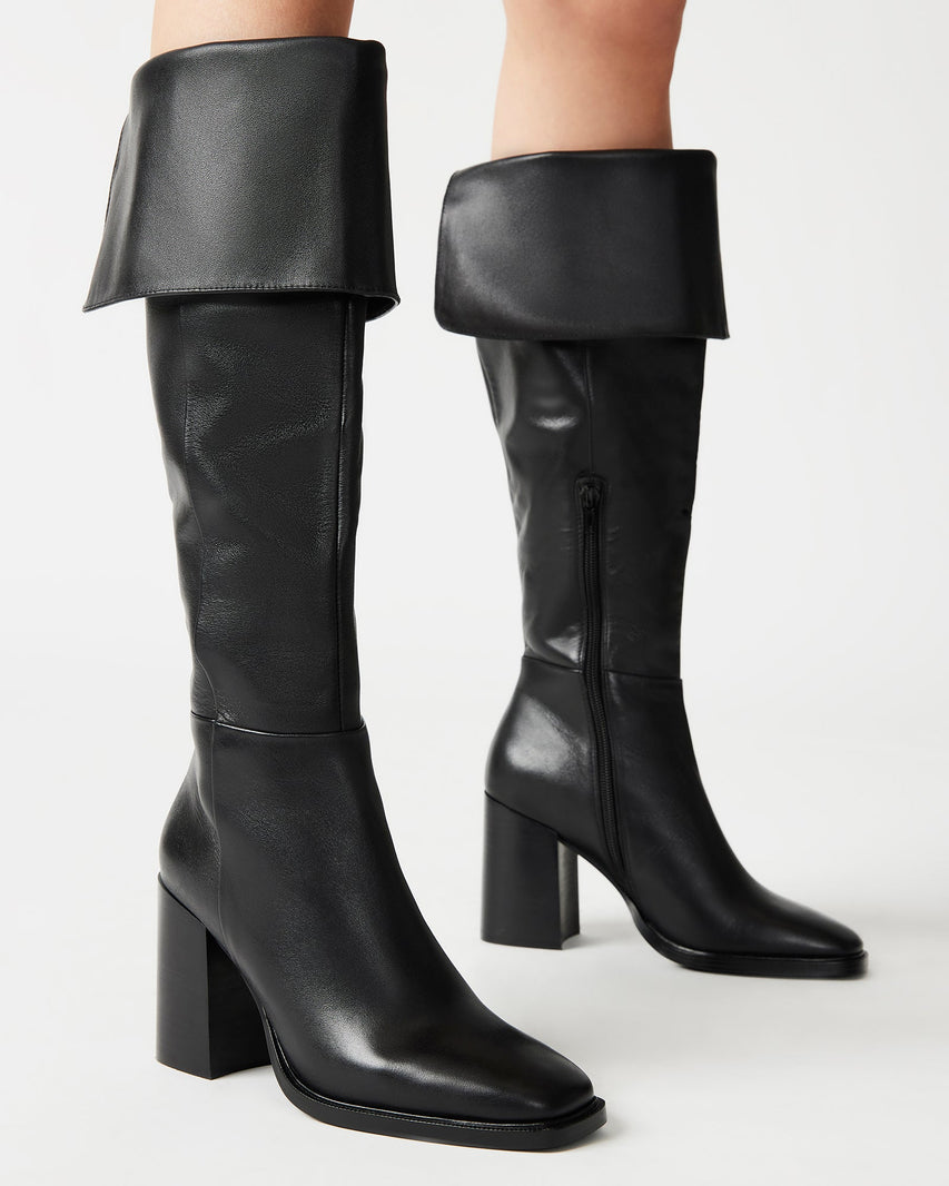SIERRA BLACK LEATHER - Women's Shoes - Steve Madden Canada