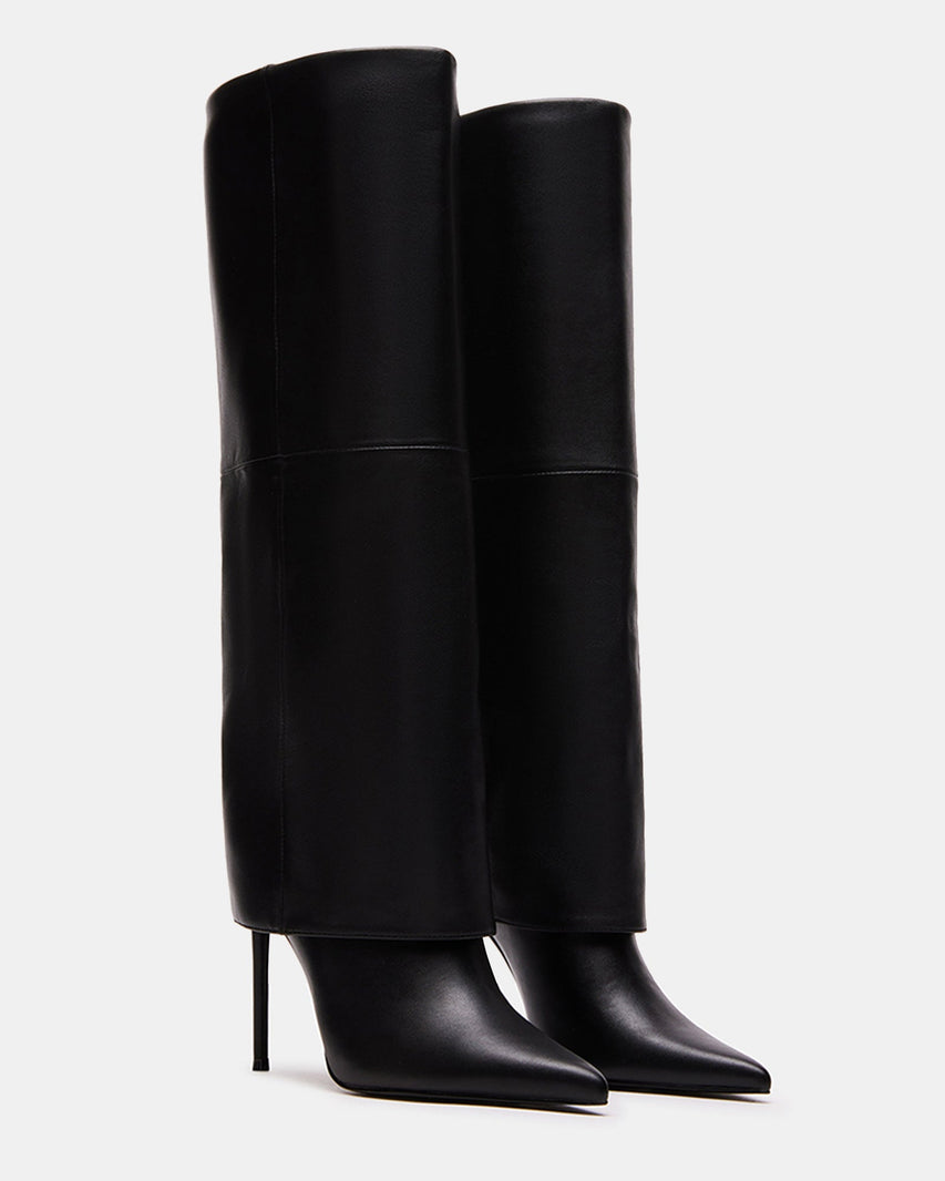 SMITH BLACK LEATHER - Women's Shoes - Steve Madden Canada