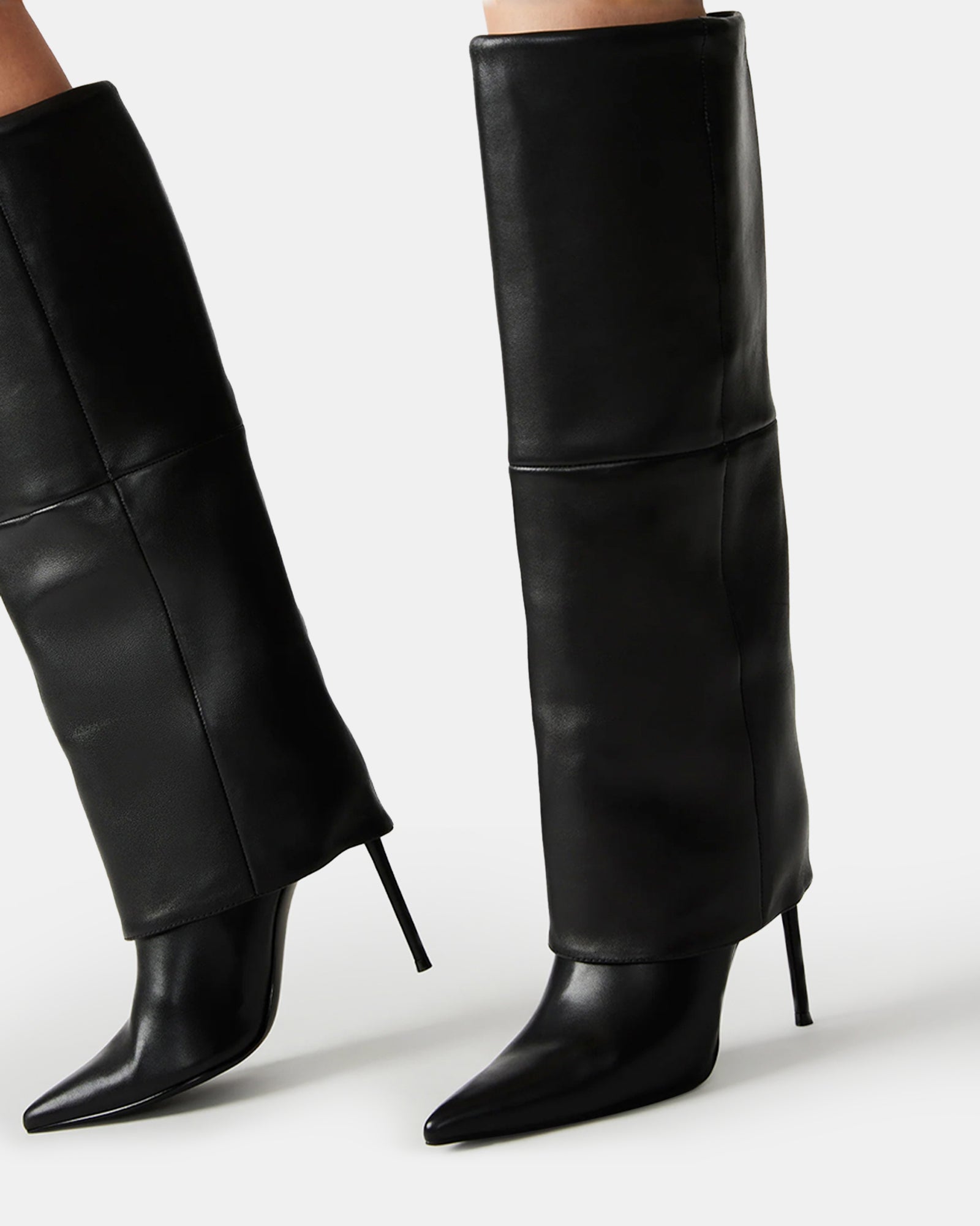 SMITH BLACK LEATHER - Women's Shoes - Steve Madden Canada