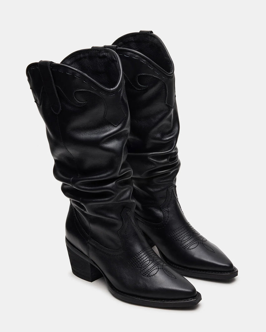 STAGE BLACK LEATHER - Women's Shoes - Steve Madden Canada