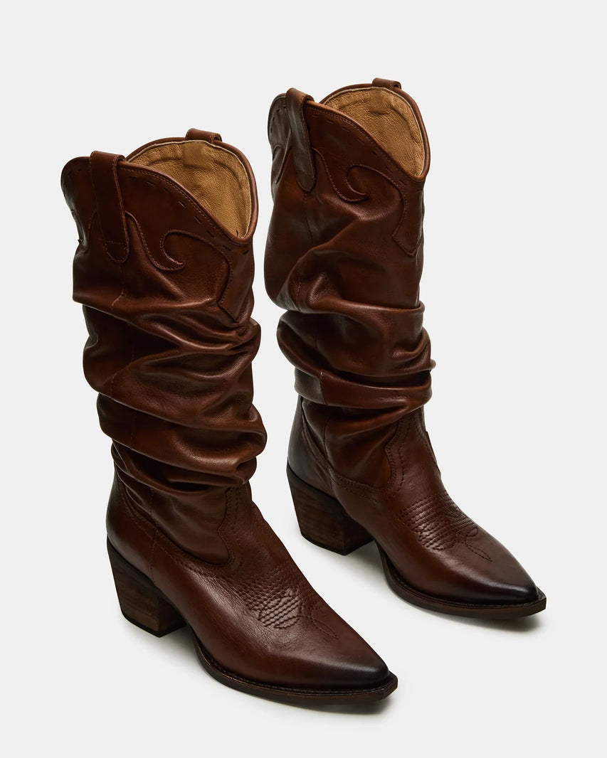 STAGE BROWN LEATHER - Women's Shoes - Steve Madden Canada