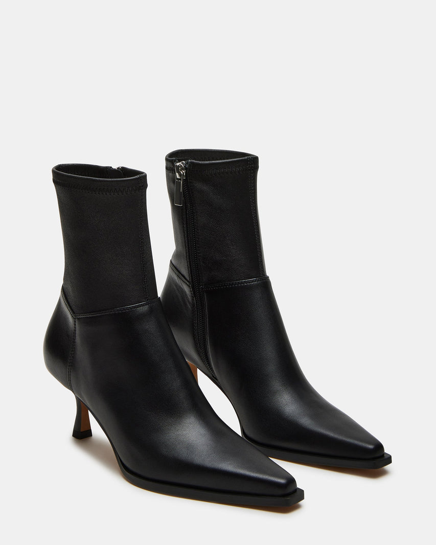 STASIA BLACK LEATHER - Women's Shoes - Steve Madden Canada