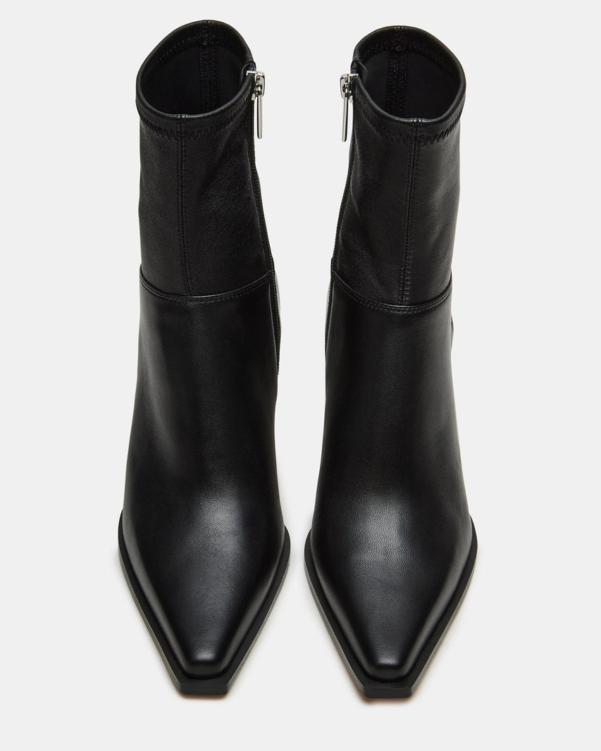 STASIA BLACK LEATHER - Women's Shoes - Steve Madden Canada