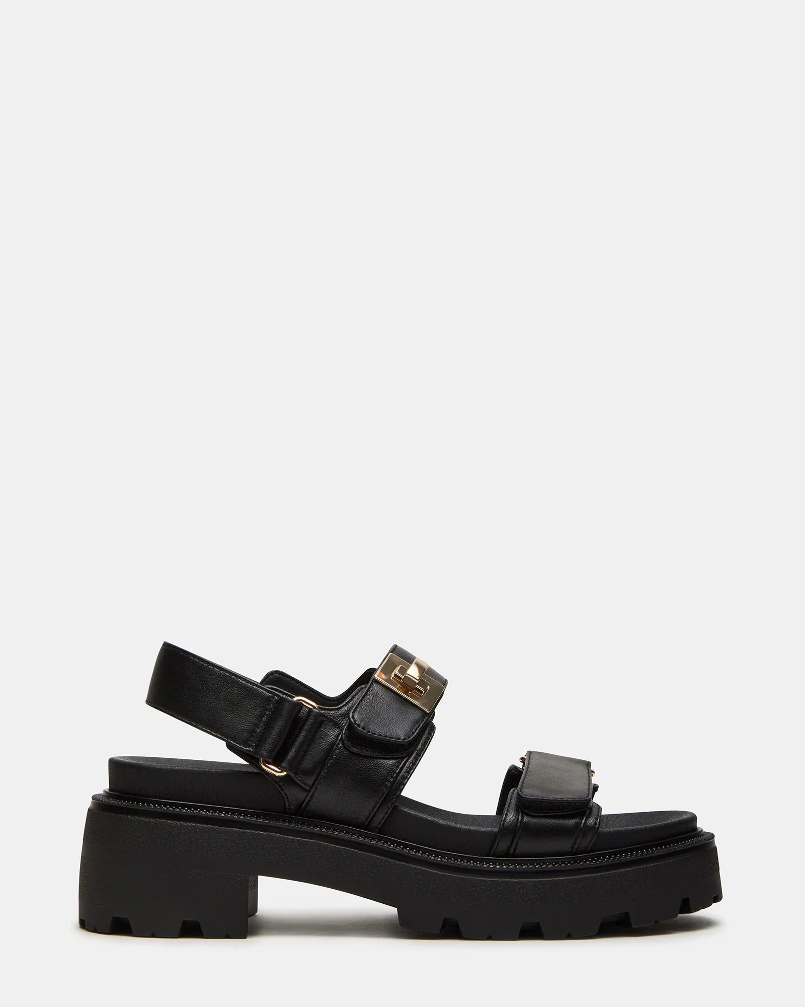 SUPERMONA BLACK LEATHER - Women's Shoes - Steve Madden Canada