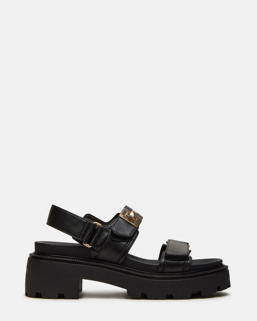 SUPERMONA BLACK LEATHER - Women's Shoes - Steve Madden Canada